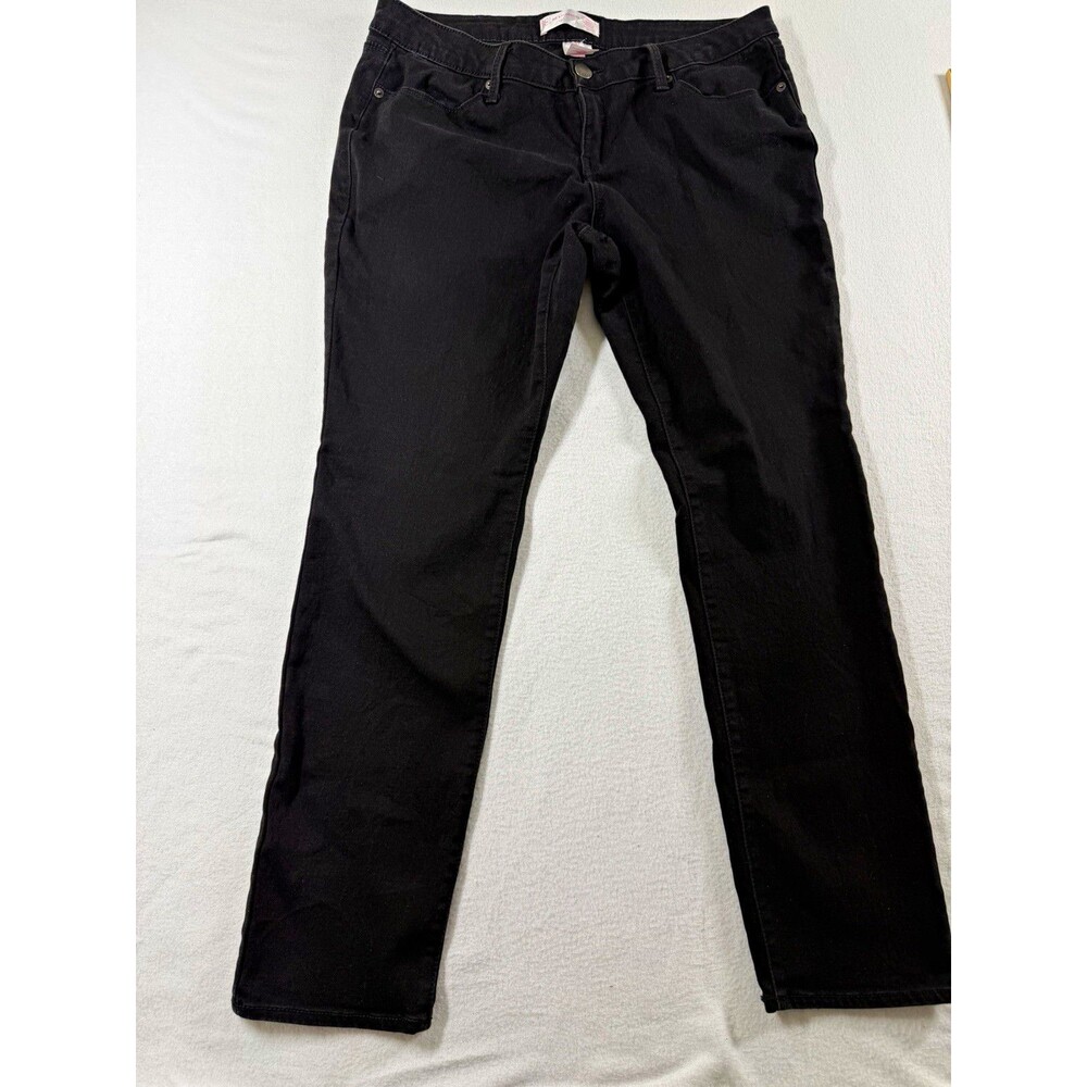 No Boundaries Womens Black Denim High Rise Skinny Jeans Juniors 17 Stretch 592